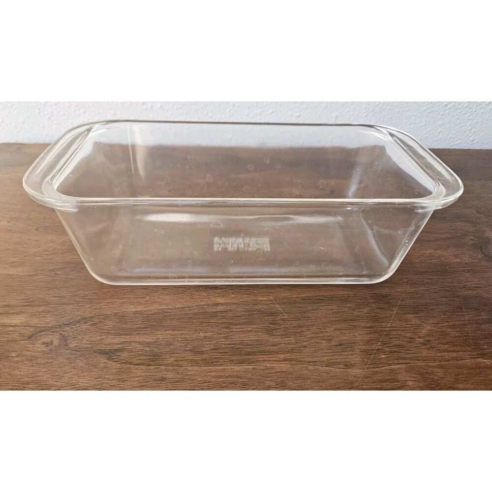 Pyrex 1.5 Qt Clear Glass Loaf Baking Dish 213 Vintage USA